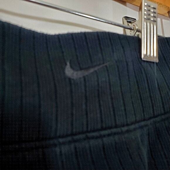 Nike | Ribbed Wide Leg Cropped Athletic Knit Pants with Pockets and Drawstring - Picture 13 of 16